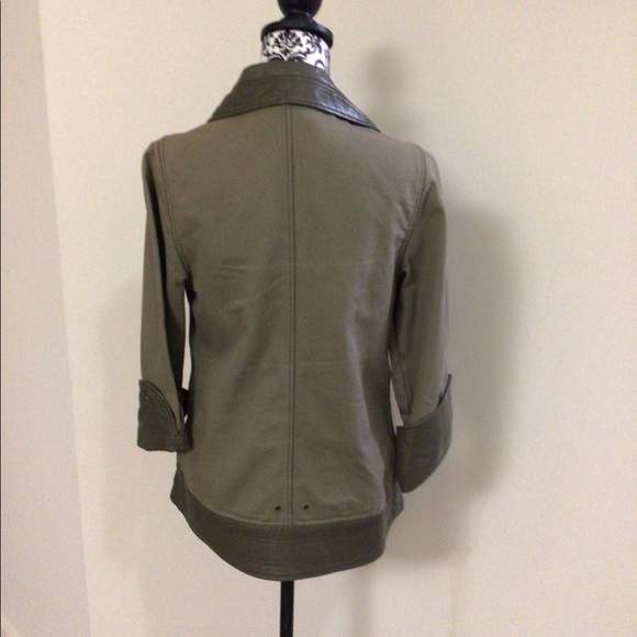 Mike & Chris leather and cotton jacket. - Picture 4 of 7